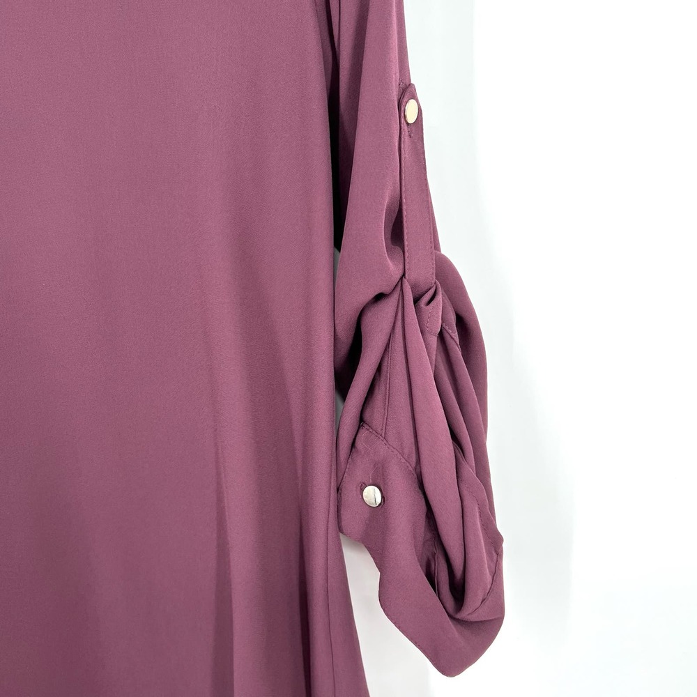 Ivanka Trump Womens Size Small Maroon Blouse Shirt Top Business Formal Work - Picture 6 of 9